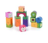 vilac - Cubes Sonores Fruits - Andy Westface - Jouet d'Eveil Original en Bois - Découverte des Sons - Méthode Montessori - pour Enfants à Partir de 18 Mois