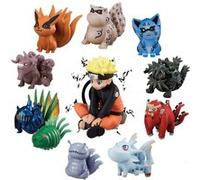 Figurine de collection GENERIQUE Set de 11 pièces Figurines Delicate Naruto Uzumaki bêtes à queue Shukaku Gyuki Kurama Isobu 4-7cm
