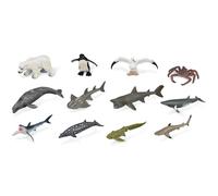 Set de 12 Animaux Marins (7-11 cm)