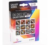 Gamegenic - Galaxy Series - Mars - Set of 12 Dice 6-16 mm - Board Games - Card Games - Dice Games - Accessories and Supplies for Board Games