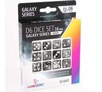 Set de 12 dés D6 16mm Galaxy Series Moon - Gamegenic