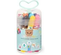Legami - Feutres Teddy Friends - lavables non toxiques, pointe anti-retour - Lot de 12