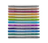 Set de 12 marqueurs effaçables double face multicolor TU