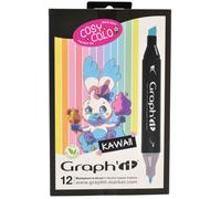 Set de 12 marqueurs Graph'It Kawaii