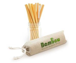 Set de 12 pailles en bambou 14 & 22cm Bambaw® - Paille éco-responsable