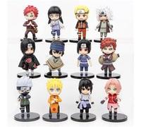 Set de 12 pièces Figurine Naruto kakashi Itachi Gaara Sakura Jiraiya Hinata Collection Modèle Jouet 6 cm G