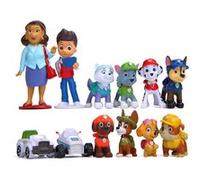 Set de 12 pièces Figurine Pat Patrouille Ryder Marshall Chase Rocky Zuma Skye Rubble 3-10 cm G