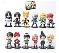 Set de 12 pièces Figurines Naruto Itachi Kakashi Orochimaru Gaara 10 cm avec Calendrier Naruto 2022 en français