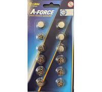 Set de 12 Piles LR44 A Force High Power Alkaline 1.5V 155mAh