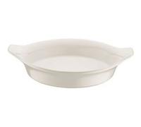 Set de 12 Plats à gratin Ovales avec anses LARA, assiettes et moules pour servir du pâtisserie et viandes ou poissons rôtis en porcelaine blanche - Dimension: 24,5 x 20.5 x 5 cm