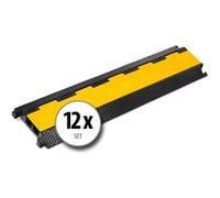 Set de 12 Pronomic Protector 2-100 passe-câble 2 canaux G