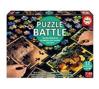 Educa Borrás Puzzle Battle Jr Natura – Set 12 puzzles 42 pièces – Thème nature – Dès 7 ans