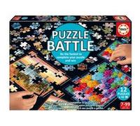 Puzzle - EDUCA - Battle Travel - 12 puzzles - 42 pièces - Thème Voyage et cartes