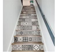 Set de 13Pcs 3D Autocollant Stickers Escalier Géométrique Adhésif Maison Décor