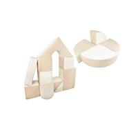 Set de 15 blocs en mousse le jeu blanc cappuccino