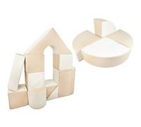 Set de 15 blocs en mousse le jeu blanc cappuccino Beige G