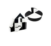 Set de 15 blocs en mousse le jeu noir - blanc