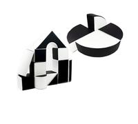 Set de 15 blocs en mousse le jeu noir - blanc