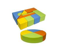 Set De 15 Blocs En Mousse Pour Le Jeu Jaune, Vert, Orange