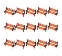 Set de 15 Chaises Plastic HO pour Maquette Train | Plastic et sûr, léger, résistant, parfait pour les amateurs et professionnels