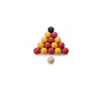 Set de 16 billes de billard en résine de 57 mm pour 8 Pool