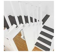 Set de 16 Marchettes D'escalier Surface Confortable et Antidérapante, Marchette Escalier | Tapis Shaggy | Tapis Poil Long | Protection Escalier (Color : Dark Gray, Size : 55 * 20)