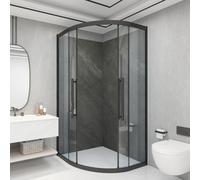 Set de 16 parois de fond de douche 'Bladel' 120 x 60 cm Grey Stone
