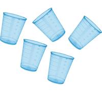 Set de 160 verres doseurs (30 ml, bleu, PP, pour usage fréquent)