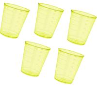 Set de 160 verres doseurs (30 ml, jaune, PP, pour usage fréquent)