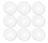 Set de 18 Autocollants - Alarme sécurisée, adhésifs intérieurs | Ø 4 cm | Attention, Objet équipé d’Une Alarme | pour fenêtre, Porte | Transparent | hin371