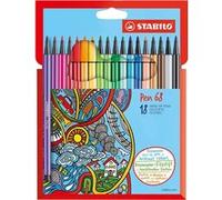 Set de 18 feutres Stabilo 68 Modèle aléatoire G