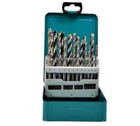 Set de 18 forets mixtes MAKITA D-47173 - bois, métal, maçonnerie