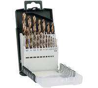 Set de 19 Forets à métaux rectifiés HSS-Cobalt - BOSCH - Foret - Gris - Longueur totale : 200.0 mm