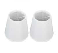 Set de 2 abat - jour clip pour chandelier en cristal, set de 2 petits abat - jour pour lampe de table, set de petits abat - jour un abat - jour clip ampoule (blanc), 9.2x14.2x13cm