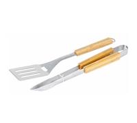 Set de 2 accessoires, pince et spatule bambou - Somagic