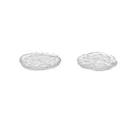 Set de 2 assiette en verre Momento M H x Ø 2.5x11cm
