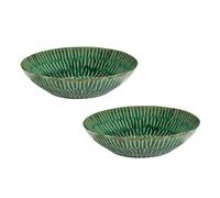 Set de 2 assiettes de service Verde Lanza M HxØ 6x26cm