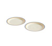 HAY Assiette Sobremesa Ø24.5 cm Lot de 2 Blue-yellow