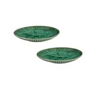 Set de 2 assiettes Verde Lanza M HxØ 3x22cm