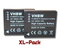 Set de 2 batteries 1000mAh pour appareil photo Panasonic Lumix DMC-LX5, DMC-LX7 remplace Panasonic DMW-BCJ13 / DMW-BCJ13E