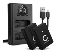 CELLONIC 2X Batterie Compatible avec Nikon D3300, D3500, D3100, DF, EN-EL14 | 1050mAh, 7.4V, Lithium Ion pour Nikon D3200, D5200, D5600, D5300, D5100, D3400, D5500, Coolpix P7000, P7100, P7800, P7700