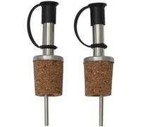 AltoBuy Set de 2 becs verseurs en INOX avec Bouchon en liège intégré