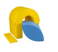 Set De 2 Blocks En Mousse Jaune, Vert, Orange, Bleu Clair