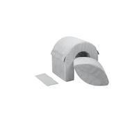 Set de 2 blocs en mousse gris velours côtelé