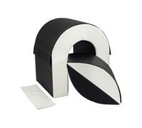 Set De 2 Blocks En Mousse Noir - Blanc