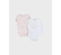 Set de 2 bodys coton blanc 24M(86CM)
