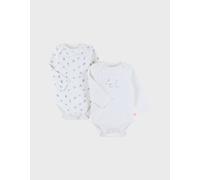 Set de 2 bodys coton blanc 6M(67CM)