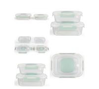 Set de 2 boîtes en verre avec mise sous vide intégrée Pour conserver pâtes, légumineuses, céréales, fruits secs et autres aliments