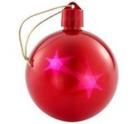Set de 2 boules de Noël avec LED effet 3D - Rouge