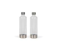 Set de 2 bouteilles de gazéification - LIVOO - DOM464AC1 - 2 x 1L - Compatible LIVOO DOM464 - Bouteille en PET